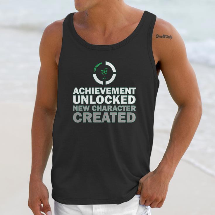 Achievement Unlocked New Character Created Unisex Tank Top Gifts for Her