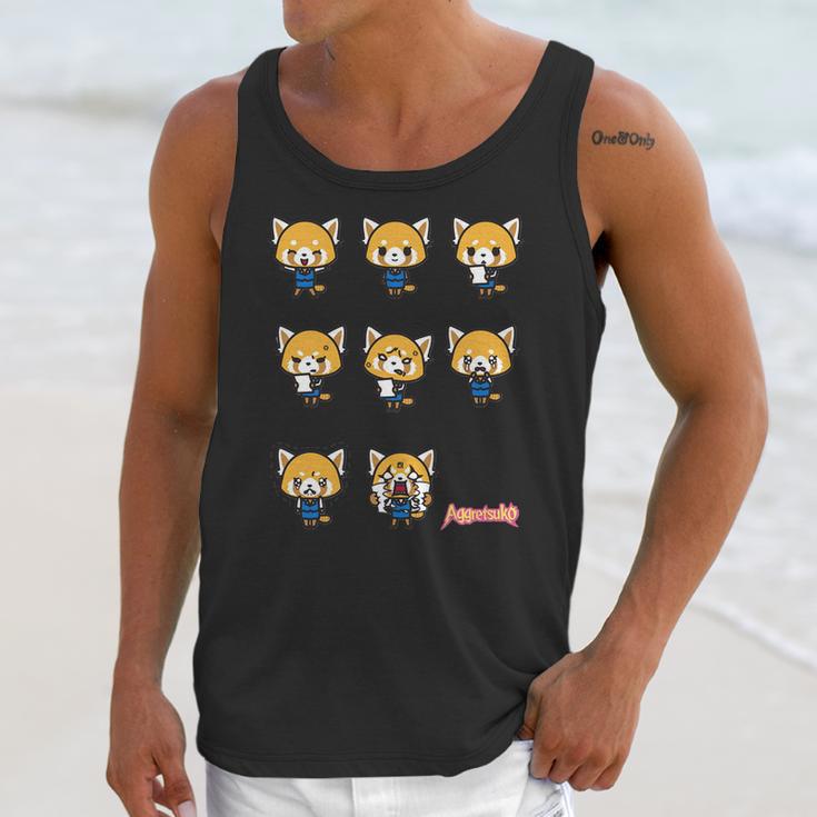 Aggretsuko Current Mood Frontside Unisex Tank Top Gifts for Her