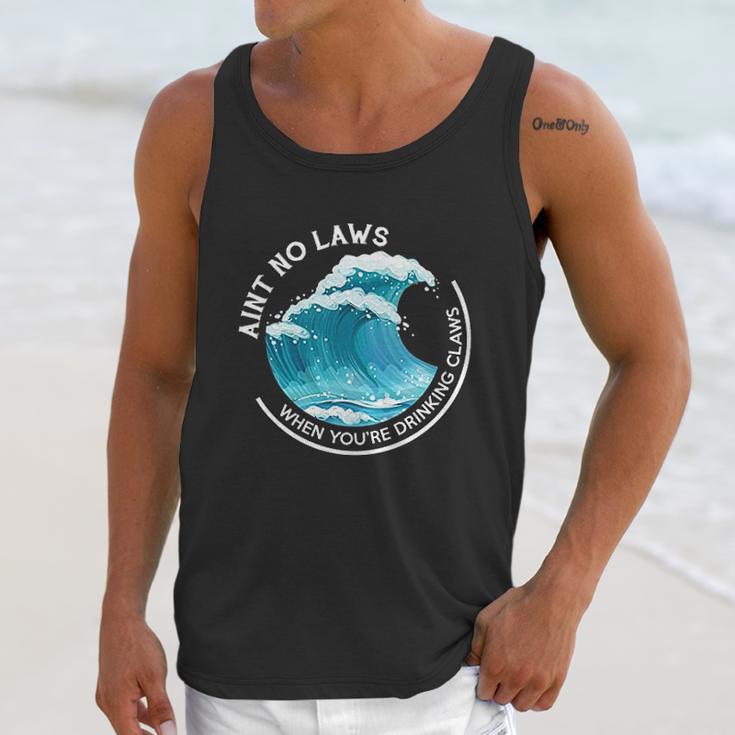 Aint No Laws When Youre Drinking Claws With Claus Unisex Tank Top Gifts for Her