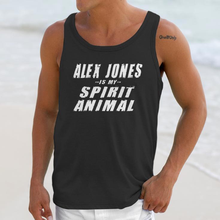 Alex Jones Is My Spirit Animal Infowars Supporter Unisex Tank Top Gifts for Her