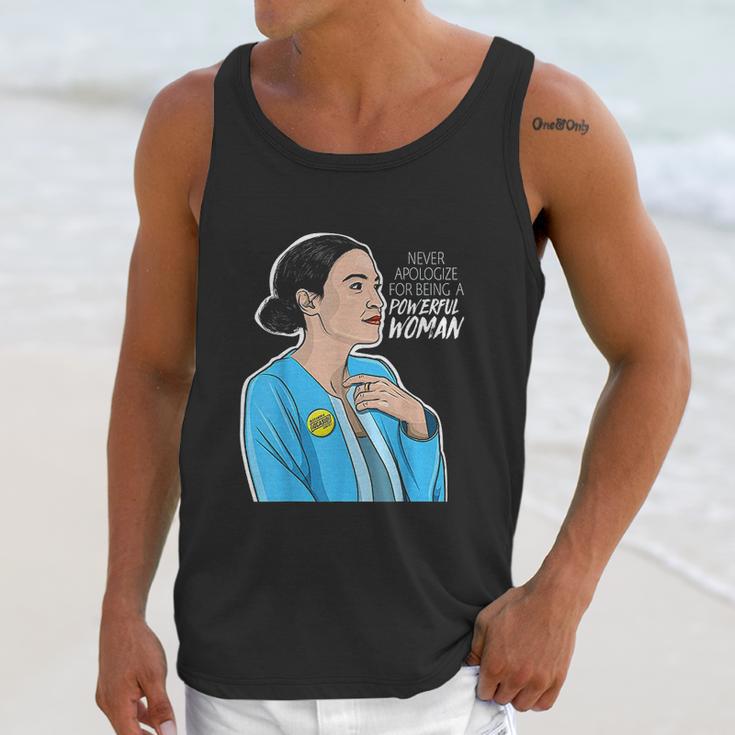 Alexandria Ocasio Cortez Powerful Woman Unisex Tank Top Gifts for Her