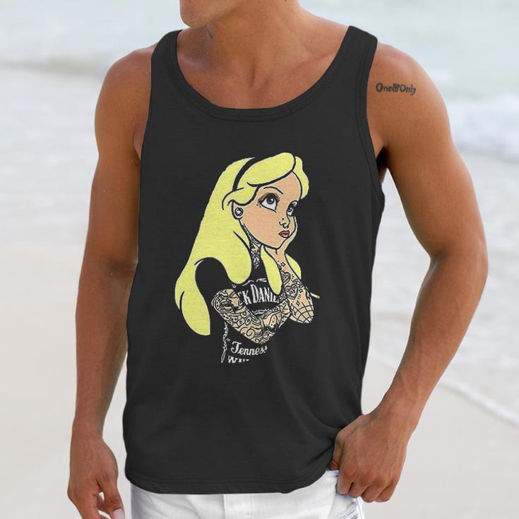 Alice In Wonderland Punk Tatto Unisex Tank Top Gifts for Her