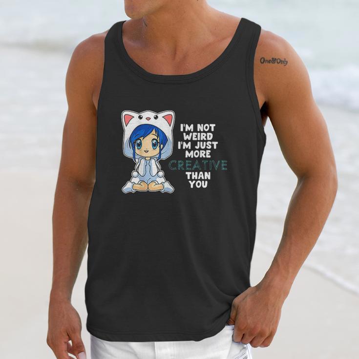 Anime Chibi Girl Not Weird Just Creative Kawaii Otaku Unisex Tank Top Gifts for Her