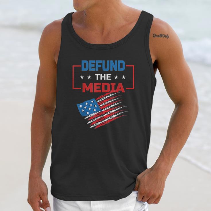 Anti Fake News Defund The Media Unisex Tank Top Gifts for Her