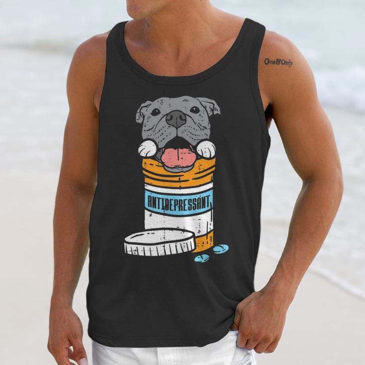 Antidepressant Pitbull Unisex Tank Top Gifts for Her