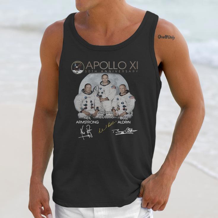 Apollo 11 50Th Anniversary Neil Armstrong Michael Collins Buzz Aldrin Signature T-Shirt Unisex Tank Top Gifts for Her