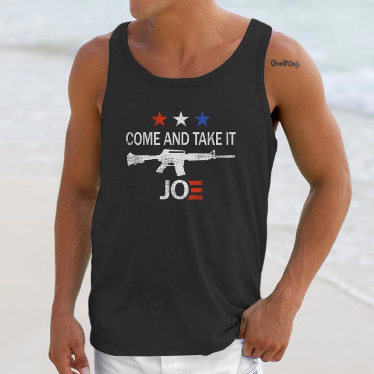 Come And Take It Ar15 Joe Biden Anti Liberal Graphic Design Printed Casual Daily Basic Unisex Tank Top Gifts for Her