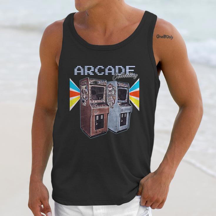 Arcade Cabinet Machine 1970 1980 1990 Video Game Collection Unisex Tank Top Gifts for Her