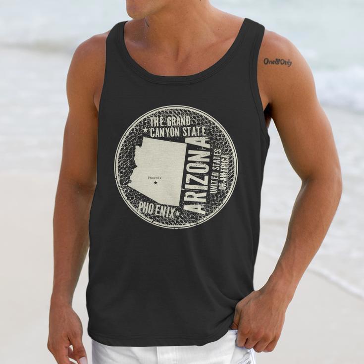 Arizona Grand Canyon State Retro Circle Unisex Tank Top Gifts for Her