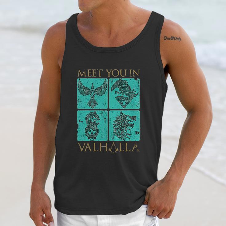 Assassins Creed Valhalla Meet You In Valhalla Box Up Unisex Tank Top Gifts for Her