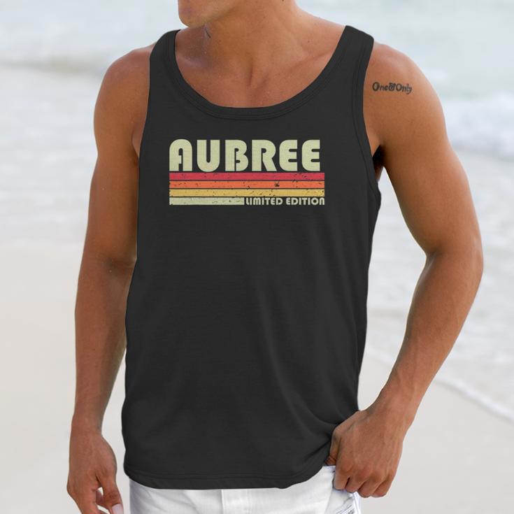 Aubree Gift Name Personalized Retro Vintage 80S 90S Unisex Tank Top Gifts for Her