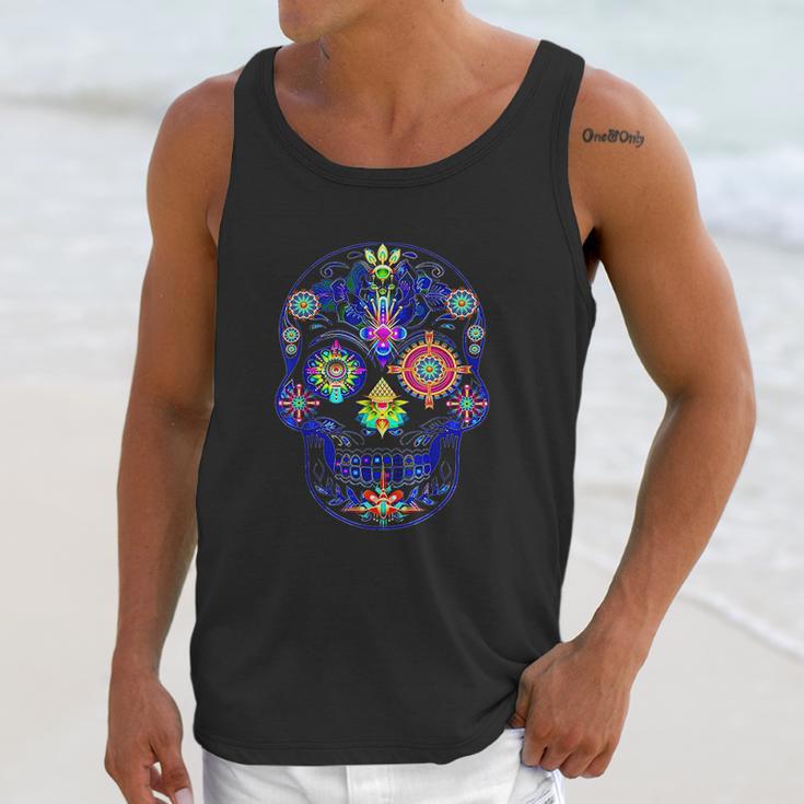 Ayahuasca Dmt Psychedelic Shrooms Psilocybin Lsd Trip Skull Unisex Tank Top Gifts for Her