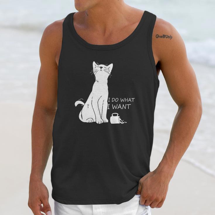 Hisayhe Funny Cat Do What I Want Cat Personality Graphic Unisex Tank Top Gifts for Her