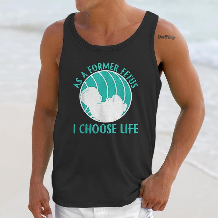 Baby I Choose Life Unisex Tank Top Gifts for Her