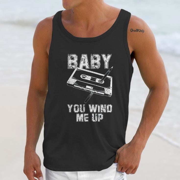 Baby You Wind Me Up Vintage Pen And Cassette Tape Vintage Unisex Tank Top Gifts for Her