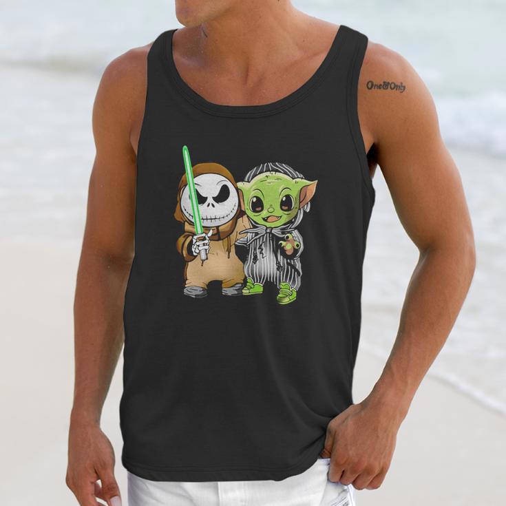 Baby Yoda And Jack Skellington Unisex Tank Top Gifts for Her