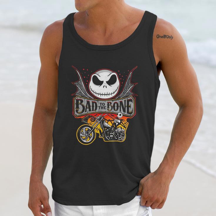 Bad To The Bone Jack Skellington Unisex Tank Top Gifts for Her