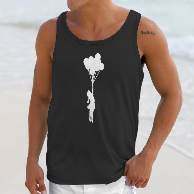 Banksy Balloon Girl Cool Unisex Tank Top Gifts for Her