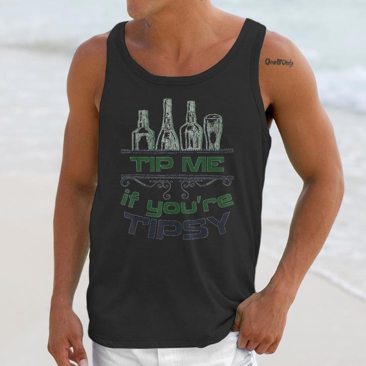 Bartender Tip Me If You Are Tipsy Graphic Unisex Tank Top Gifts for Her