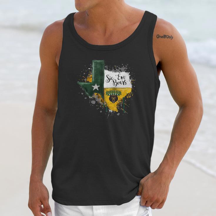 Baylor Bears Color Drop State Map Apparel Unisex Tank Top Gifts for Her