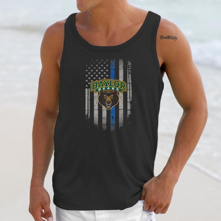 Baylor Bears Thin Blue Line Apparel Unisex Tank Top Gifts for Her