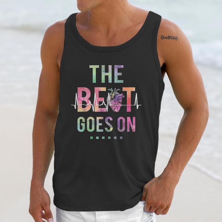 The Beat Goes On Heartbeat Rehab After Surgery Cool Gift Unisex Tank Top Gifts for Her