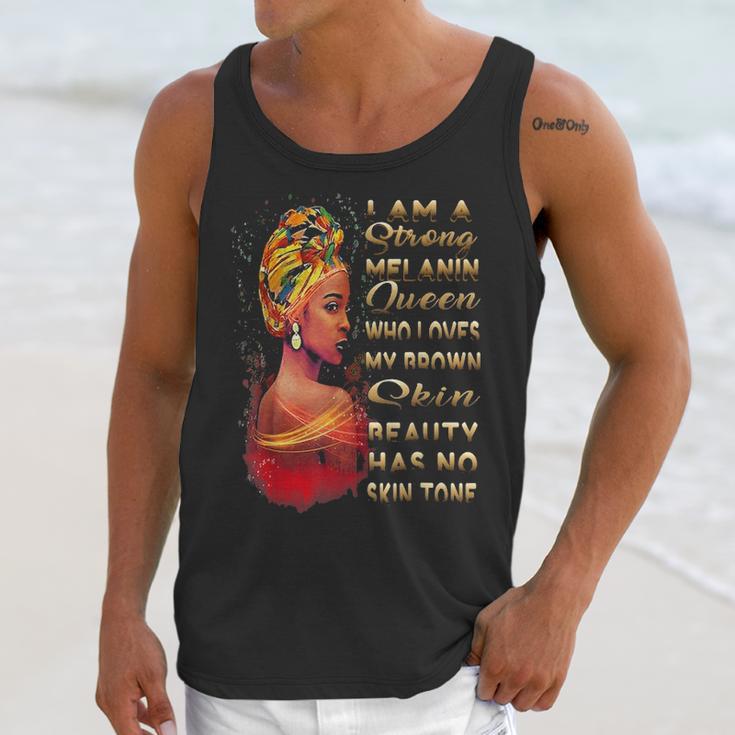 Beauty Has No Skin Tone African American Melanin Black Queen Unisex Tank Top Gifts for Her