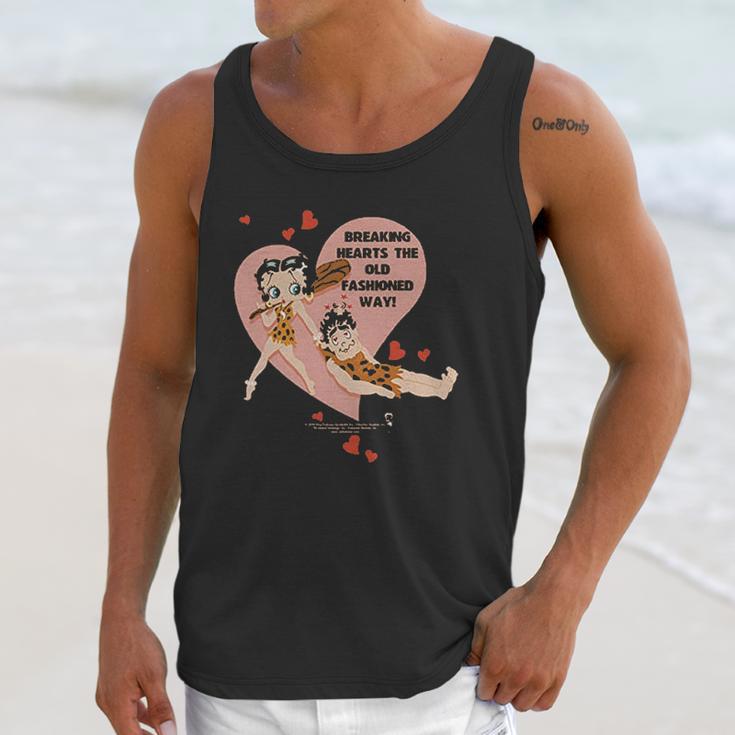 Betty Boop Breaking Hearts Valentines Day Unisex Tank Top Gifts for Her