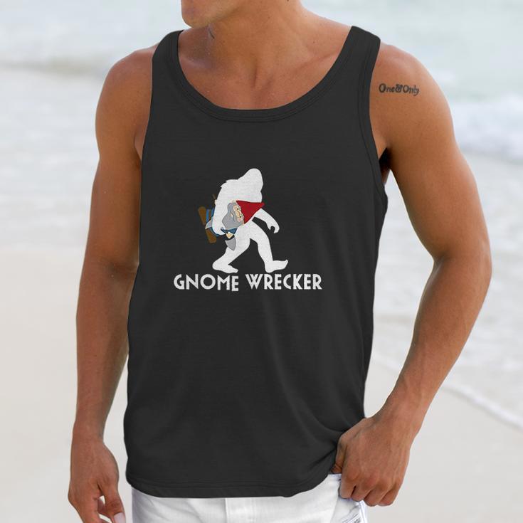 Bigfoot Gnome Wrecker Funny Cute Sasquatch Gift Unisex Tank Top Gifts for Her