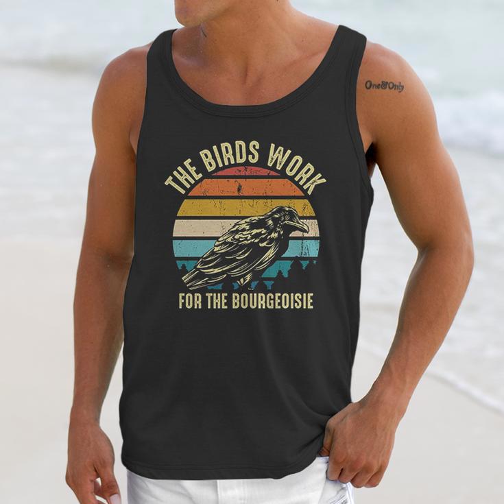 The Birds Work For The Bourgeoisie Vintage Retro Animal Unisex Tank Top Gifts for Her