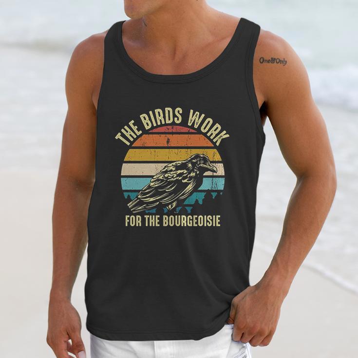 The Birds Work For The Bourgeoisie Vintage Retro Animal Unisex Tank Top Gifts for Her