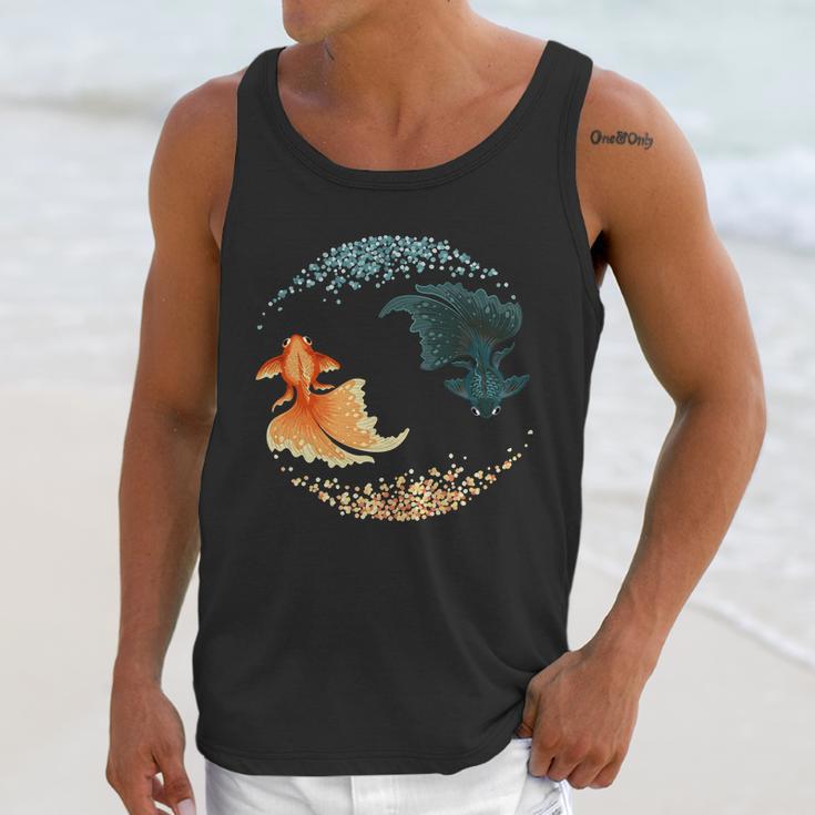 Black Goldfish Unisex Tank Top Gifts for Her