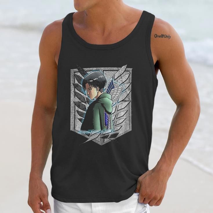 Black Haired Male Anime Character Eren Yeager Mikasa Ackerman Attack On Titan Unisex Tank Top Gifts for Her