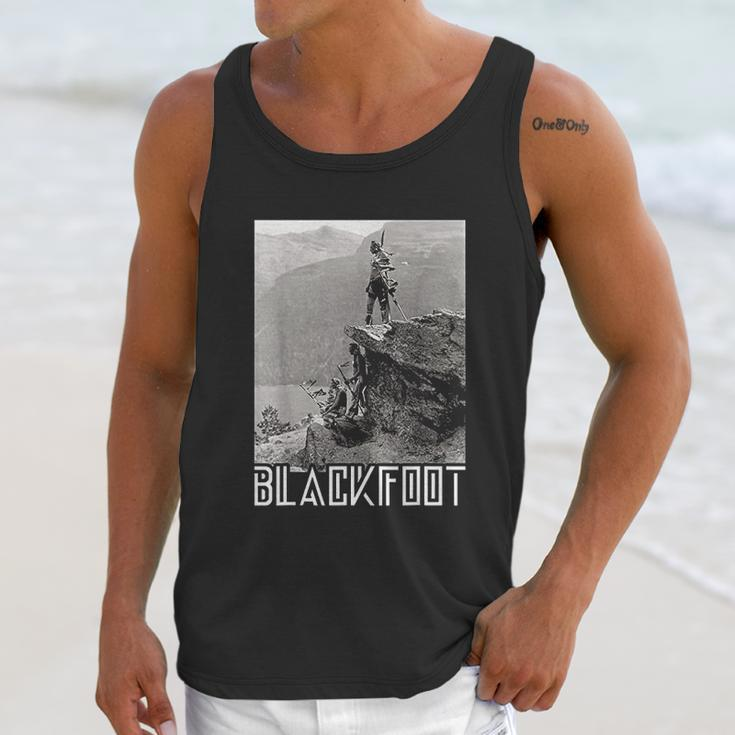 Blackfoot Native American Indians At Glacier National Park Unisex Tank Top Gifts for Her