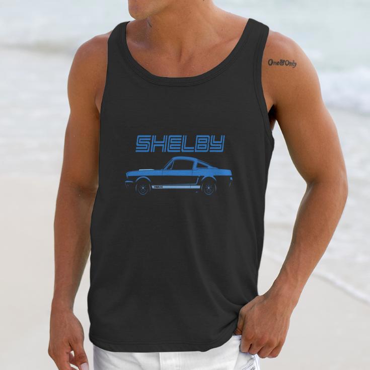 Blue 1966 Gt350 Shelby Mustang Unisex Tank Top Gifts for Her