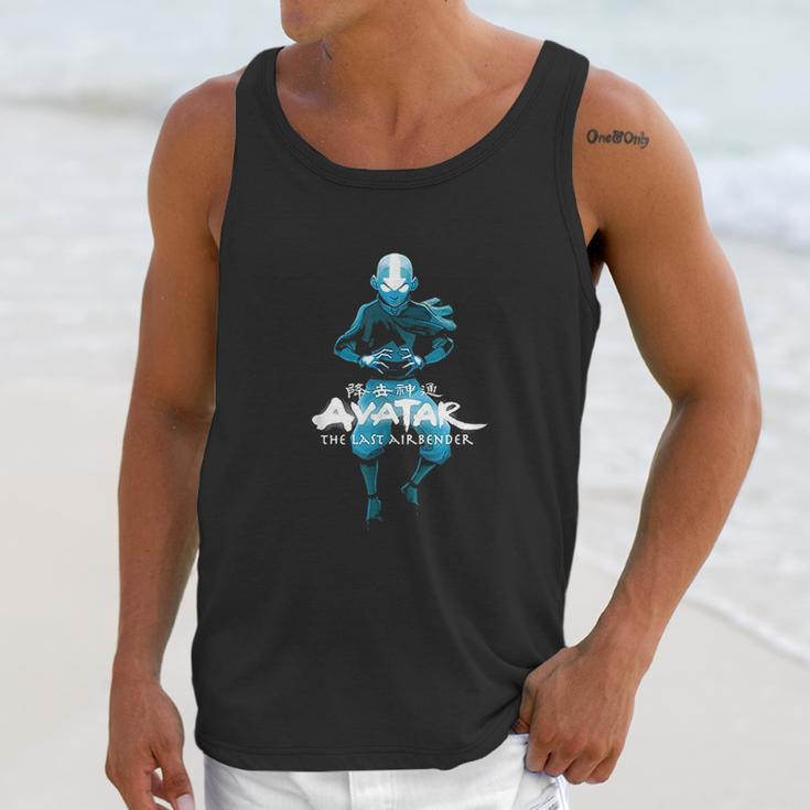 Blue Monochromatic Aang The Last Airbender Unisex Tank Top Gifts for Her