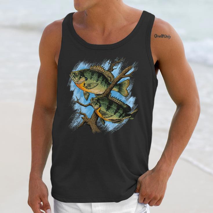 Bluegill Illustration Fishing Unisex Tank Top Gifts for Her