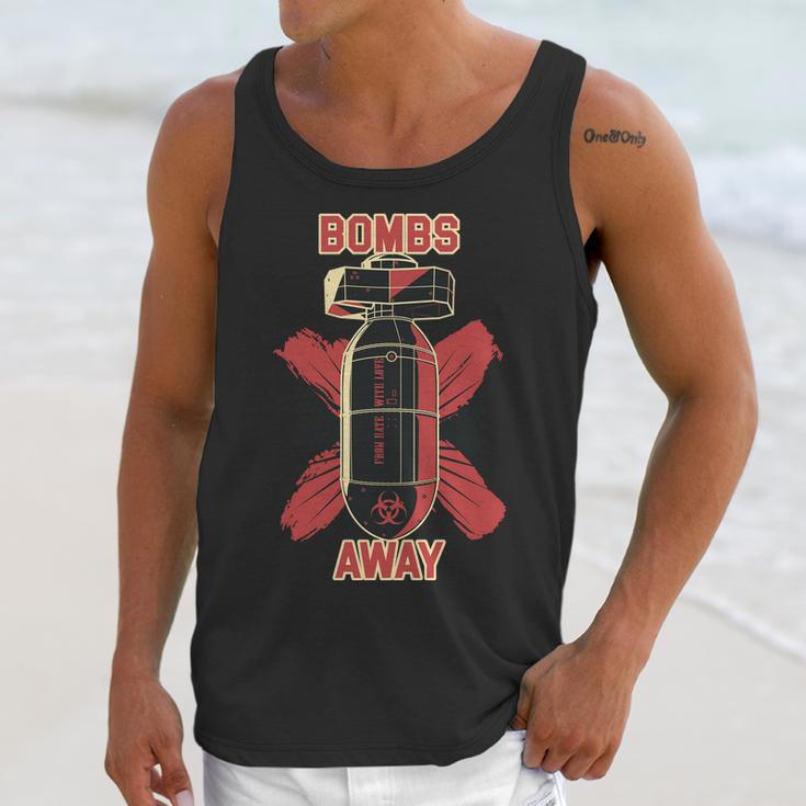 Bombs Away Trash Polka Unisex Tank Top Gifts for Her