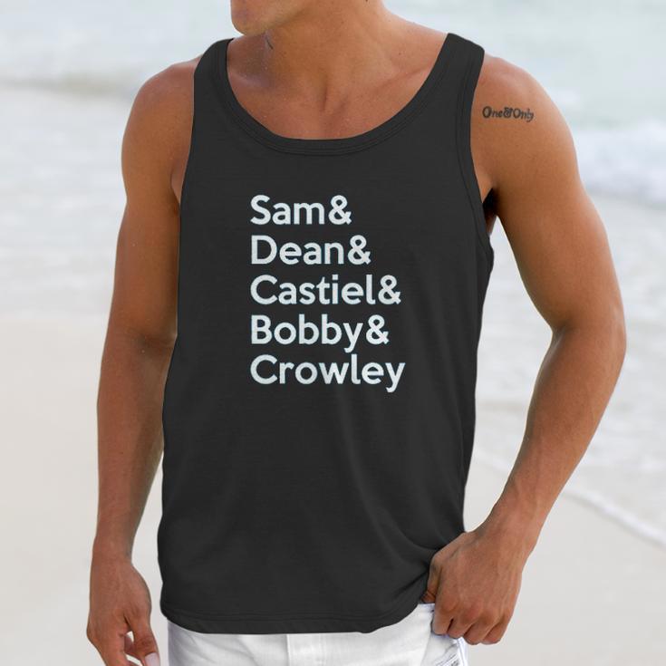 Brand88 - Supernatural Cast Adults Printed Unisex Tank Top Gifts for Her