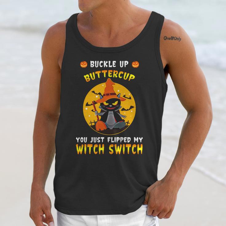 Buckle Up Buttercup You Just Flipped My Switch Unisex Tank Top Gifts for Her