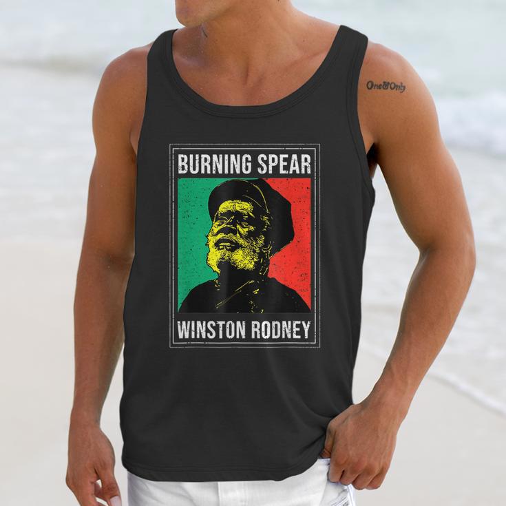 Burnings Spear Green And Red Unisex Tank Top Gifts for Her