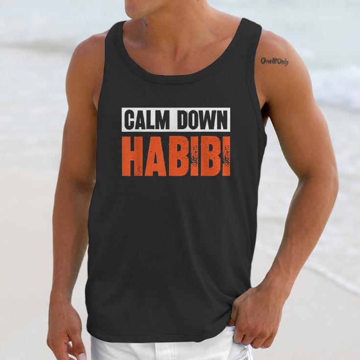 Calm Down Habibi Unisex Tank Top Gifts for Her