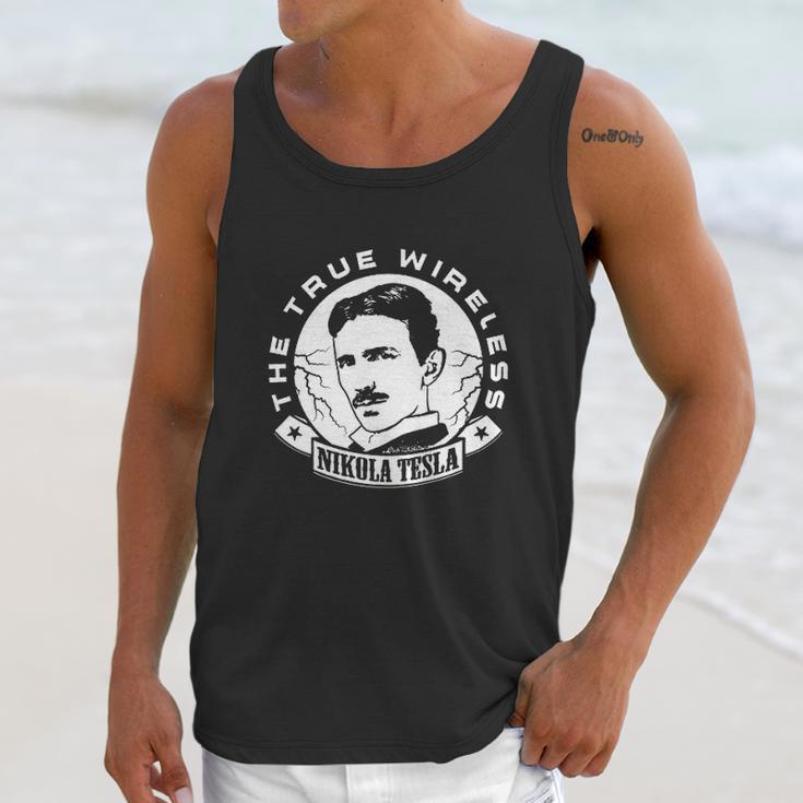 Calvin Mira Nikola Tesla The True Wireless Unisex Tank Top Gifts for Her