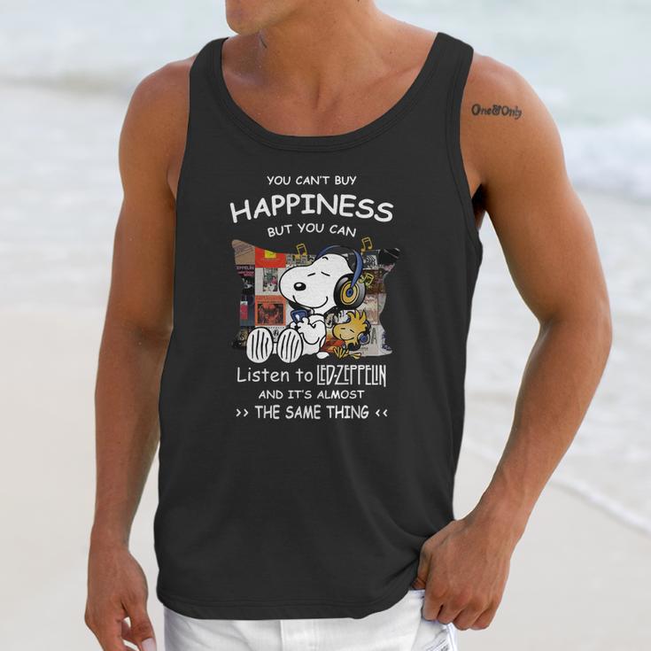 You Can’T Buy Happiness But You Can Listen To Led Zeppelin Snoopy Shirt Unisex Tank Top Gifts for Her