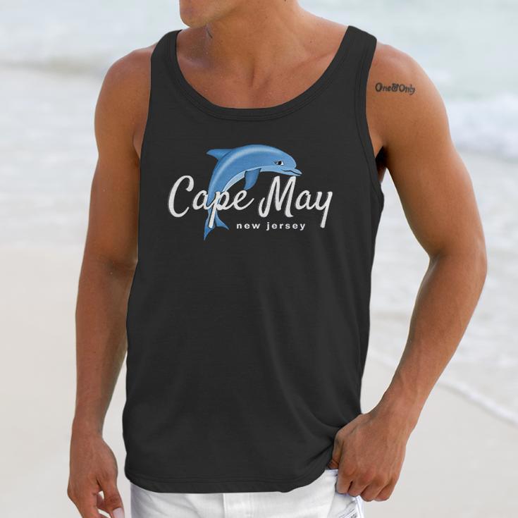 Cape May Dolphin Beach Unisex Tank Top Gifts for Her