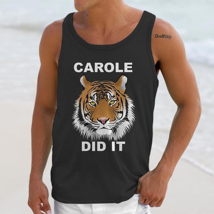 Carole Did It Tiger Unisex Tank Top Gifts for Her