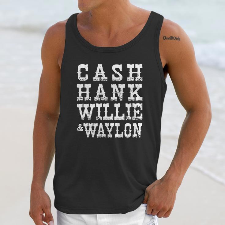 Cash Hank Willie Waylon Triblend Unisex Tank Top Gifts for Her