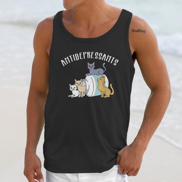 Cat Antidepressant Funny Cat Unisex Tank Top Gifts for Her