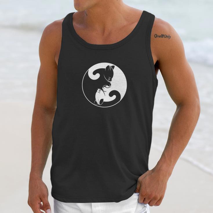 Cat Print Tees And Hoodies Yin Yang Cute Kitten Kitty Unisex Tank Top Gifts for Her