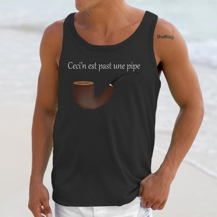 Ceci Nest Pas Une Pipe Unisex Tank Top Gifts for Her